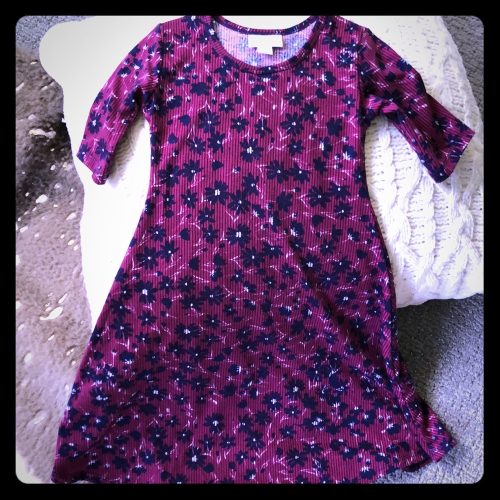 LuLaRoe wine color dress